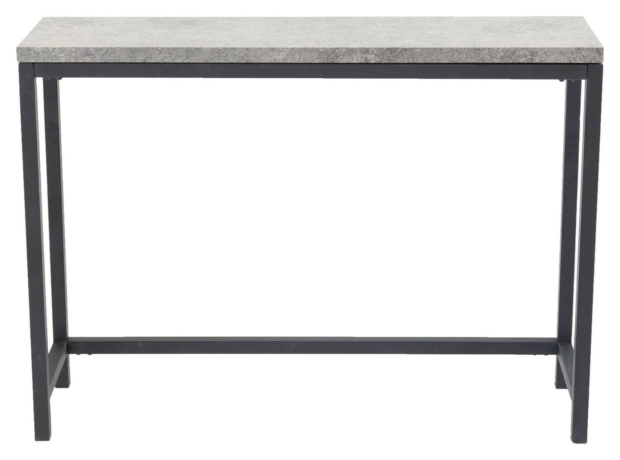 Rise Sidebord - Beton-look/Sorte Metalben, 110x30