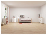 Roomie Midi-reol m. 2 låger, Hvid/Eg - Unoliving.com