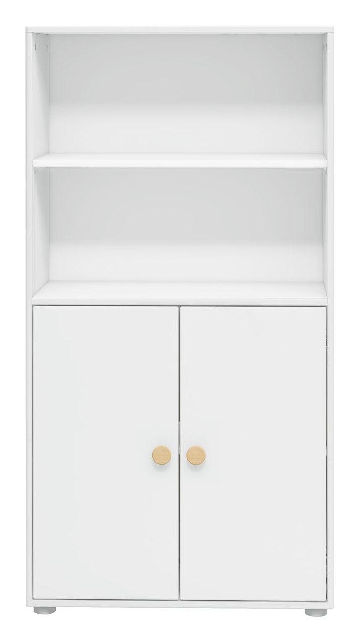 Roomie Midi-reol m. 2 låger, Hvid/Eg - Unoliving.com
