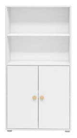 Roomie Midi-reol m. 2 låger, Hvid/Eg - Unoliving.com