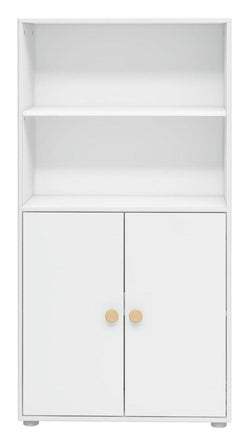 Roomie Midi-reol m. 2 låger, Hvid/Eg - Unoliving.com