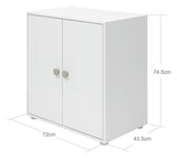 Roomie Skab, Grøn/Hvid - Unoliving.com