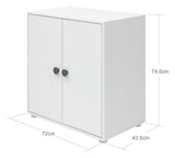 Roomie Skab, Hvid/Grøn - Unoliving.com