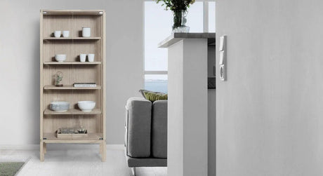 S20 Vitrine, Eg hvidpigmenteret mat lak