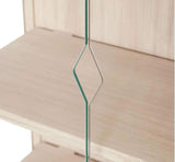 S20 Vitrine, Eg hvidpigmenteret mat lak