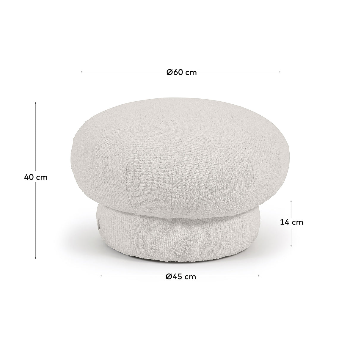 Sarisha Puf, Ø60 Cm