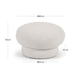 Sarisha Puf, Ø60 Cm