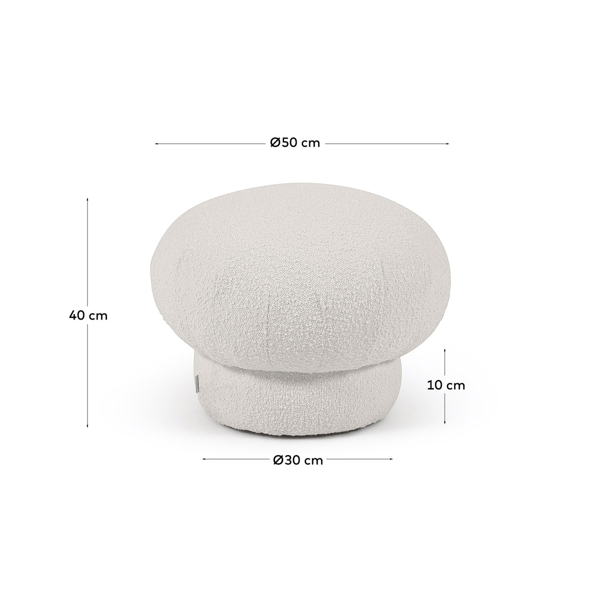 Sarisha Puf, Ø50 Cm
