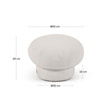 Sarisha Puf, Ø50 Cm