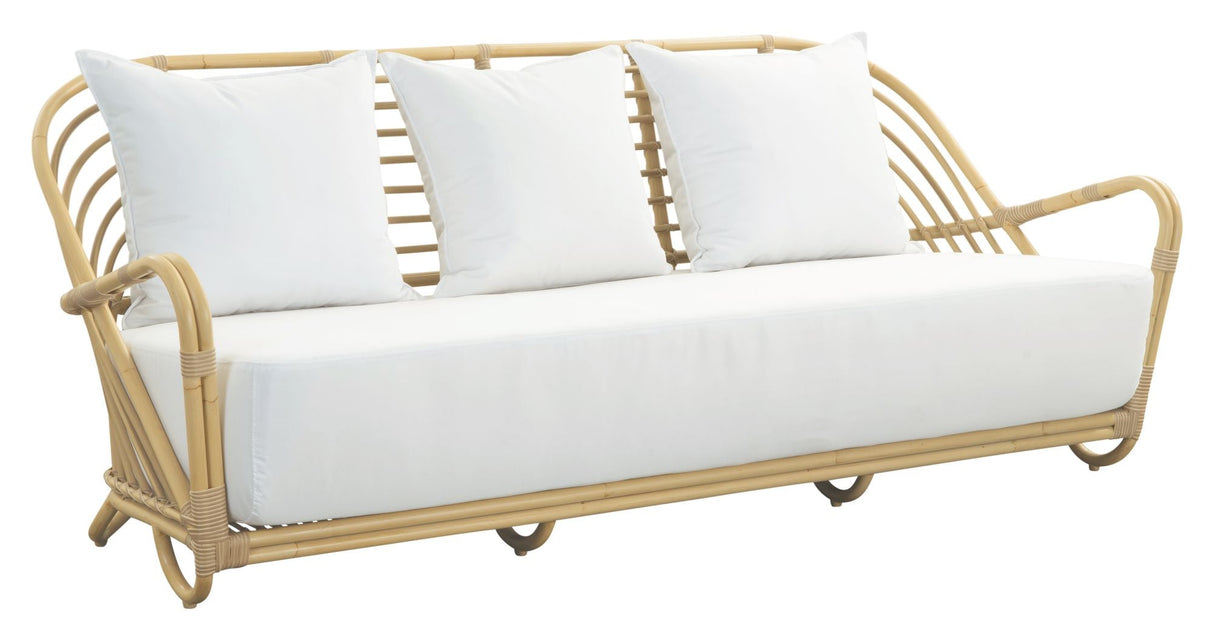Sædehynde og 3 Ryghynder til Charlottenborg 3-pers. Sofa, Hvid - Unoliving.com