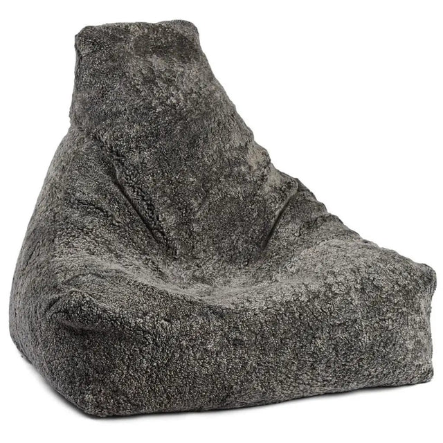 Sækkestol, Korthåret Premium NZ lammeskind, Graphite