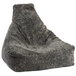 Sækkestol, Korthåret Premium NZ lammeskind, Graphite