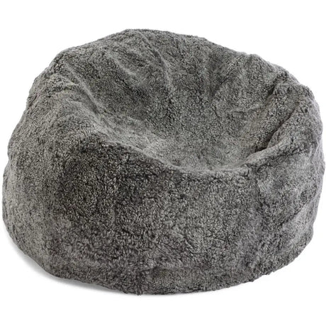 Sækkestol L, Korthåret Premium NZ lammeskind, 92x93, Graphite