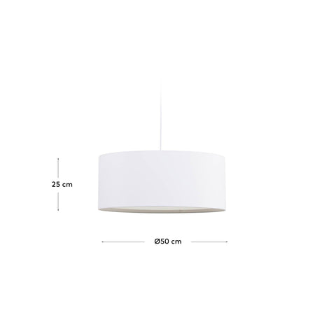 Salaya Loftslysskærm Ø50 cm, Hvid