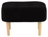 Salina Ottoman - Sort fleece - Unoliving.com
