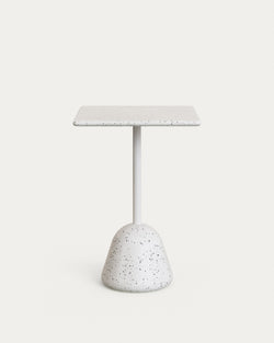 Saura Barbord 70X70 cm, Hvid/Hvid