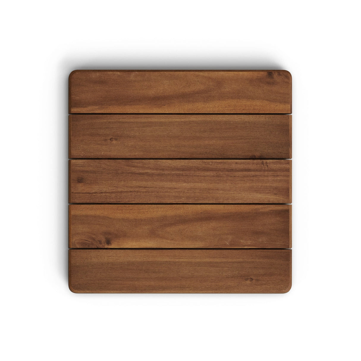 Saura Barbord 70X70 cm, Hvid/Valnød
