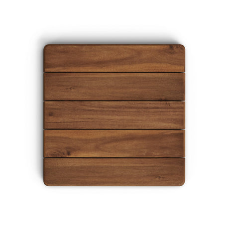 Saura Barbord 70X70 cm, Hvid/Valnød