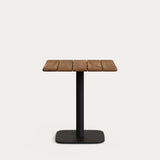 Saura Barbord 70X70 cm, Hvid/Valnød