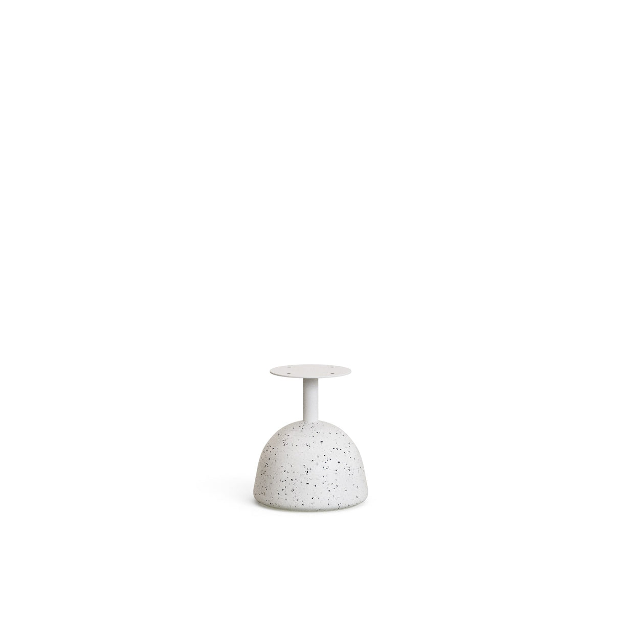 Saura Sofabord Ø55 cm, Hvid/Natur