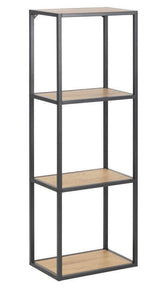 Seaford Bogreol Væghængt m. 2 hylder, Vildeg-look - Unoliving.com