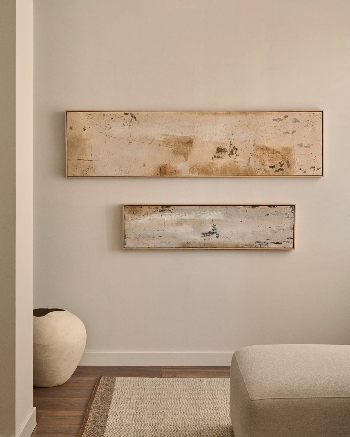 Selnar Abstrakt Billede, 122X32 cm