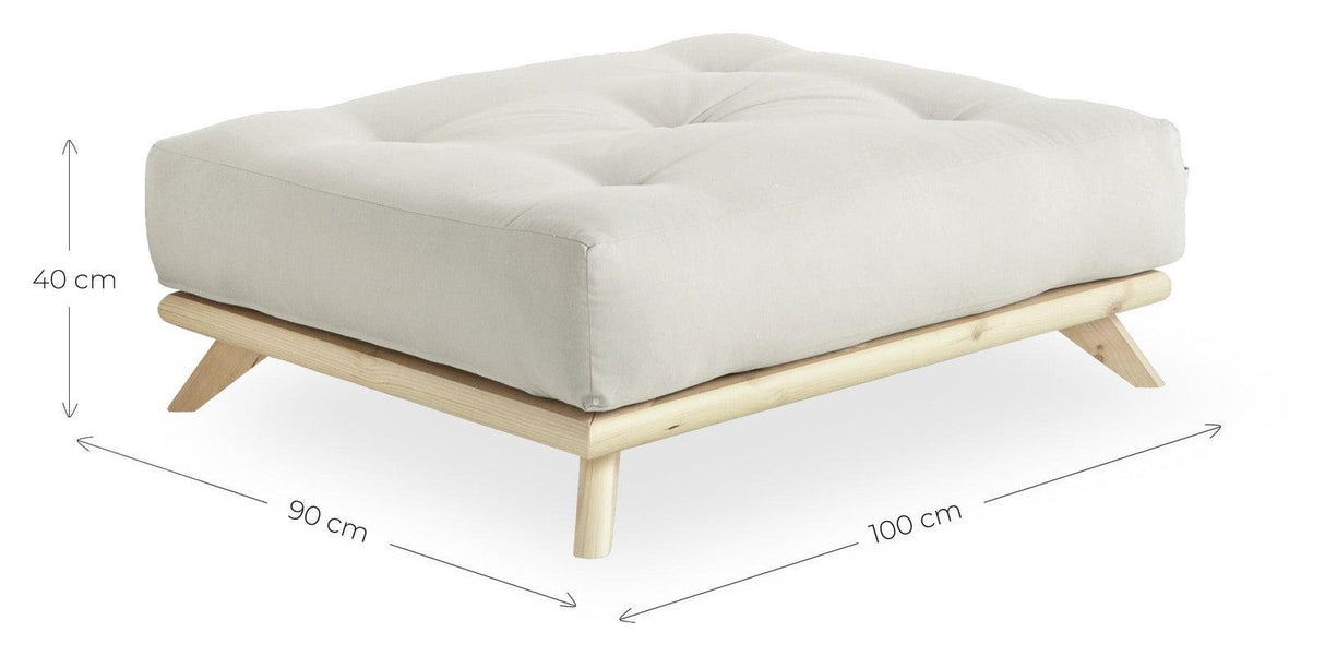 Senza Puf, Mocca/Natur - Unoliving.com