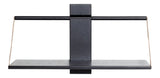 Shelf wood wall, Large, Sort