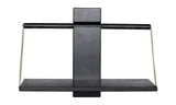 Shelf wood wall, Medium, Sort