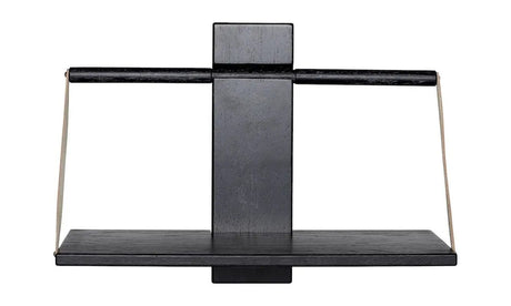 Shelf wood wall, Medium, Sort