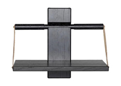 Shelf wood wall, Small, Sort