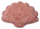 Shell Pude af NZ kort krøllet lammeskind, 35x50, Coral rose