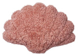 Shell Pude af NZ kort krøllet lammeskind, 75x54, Coral rose