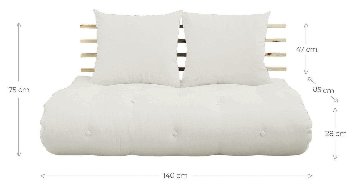 Shin Sano Futon, Brun/Natur - Unoliving.com