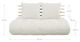 Shin Sano Futon Sofa, Fyrretræ/Brun - Unoliving.com