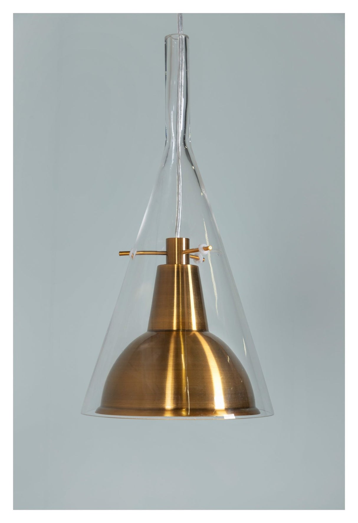 Sirius Pendel m. klar glas, Gylden metal - Unoliving.com