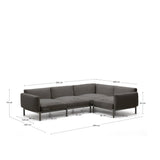 Sorells 5-Personers Modulsofa, Grå