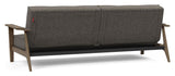 Splitback Frej Sovesofa, Røget eg, Flashtex, Dark grey - Unoliving.com