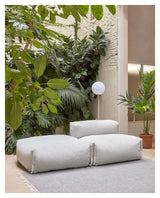 Square Loungestol, Hvid alu/Lys Grå - Unoliving.com