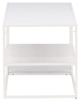 Staal Sofabord 120x50 - Hvid - Unoliving.com