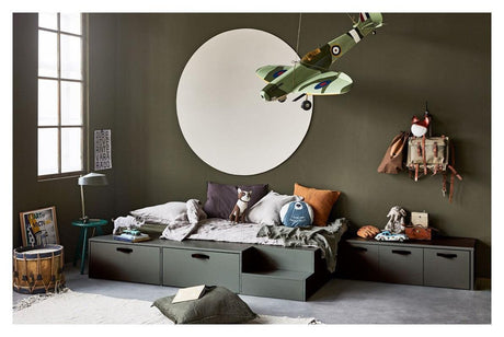 Stage Bænk m. opbevaring - Sæbebehandlet