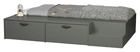 Stage Sengeramme m. skuffe - Sæbebehandlet Fyrretræ, 200x80