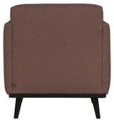 Statement Lænestol m. armlæn, Coffee Bouclé - Unoliving.com