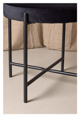 Stella Spisebordsstol, Sort, Sort velour - Unoliving.com