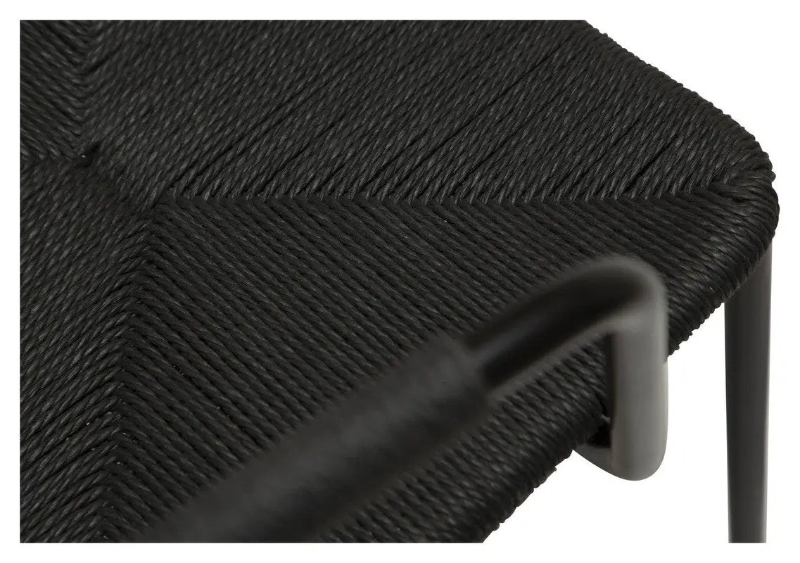 Stiletto Spisebordsstol m. armlæn, Sort Paper Cord - Unoliving.com
