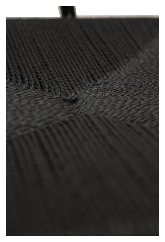Stiletto Spisebordsstol m. armlæn, Sort Paper Cord - Unoliving.com