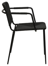 Stiletto Spisebordsstol m. armlæn, Sort Paper Cord - Unoliving.com