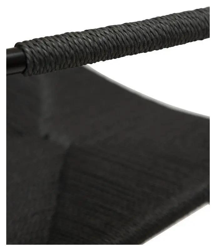 Stiletto Spisebordsstol m. armlæn, Sort Paper Cord - Unoliving.com