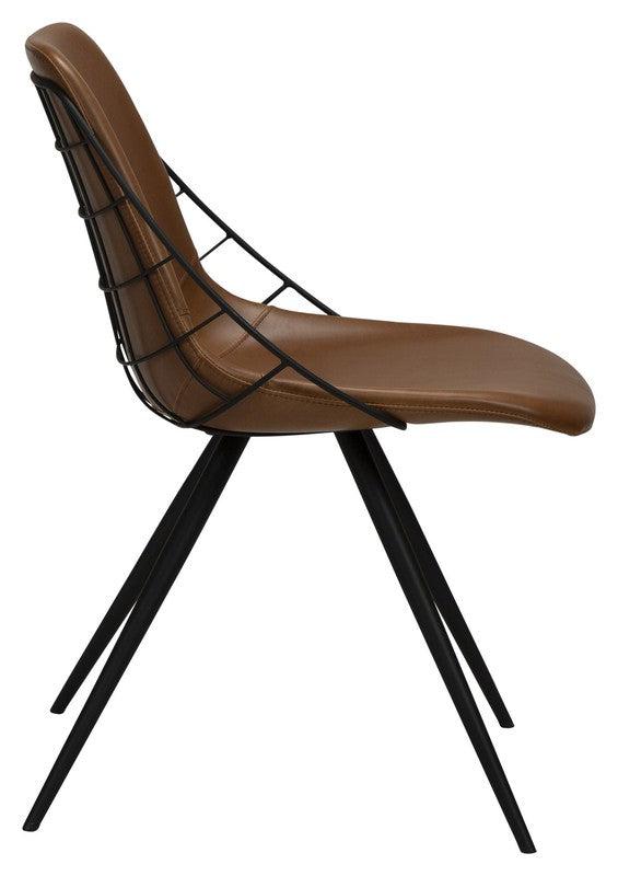 Sway Spisebordsstol, Vintage Lysebrunt PU - Unoliving.com
