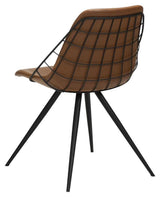 Sway Spisebordsstol, Vintage Lysebrunt PU - Unoliving.com